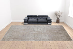 Homeroots Tan Ivory And Gray Abstract Power Loom Distressed Area Rug Tan,Ivory,Gray Viscose 512123