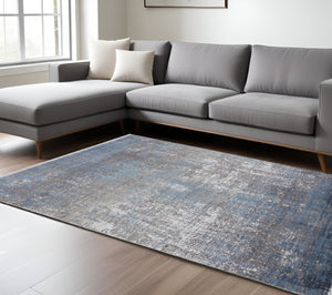 HomeRoots 3' Gold and Ivory Abstract Area Rug - Distressed Design with Decorative Fringe for Stylish Interiors 12' X 18' 512132