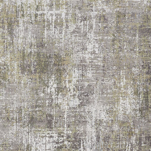 HomeRoots 3' Gray and Ivory Abstract Area Rug with Fringed Edges - Modern Distressed Design for Any Room 10' X 13' 512150