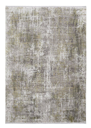 HomeRoots 3' Gray and Ivory Abstract Area Rug with Fringed Edges - Modern Distressed Design for Any Room 12' X 15' 512154