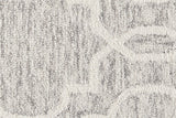 Homeroots 5' X 8' Gray And Ivory Wool Geometric Tufted Handmade Stain Resistant Area Rug Gray,Ivory Wool 512188