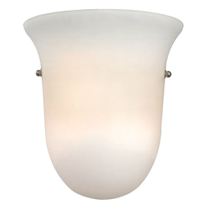 Thomas Lighting Whitmore Single Light Wall Sconce Brushed Nickel Tulip Shade for Bedroom Hallway 5121WS/99