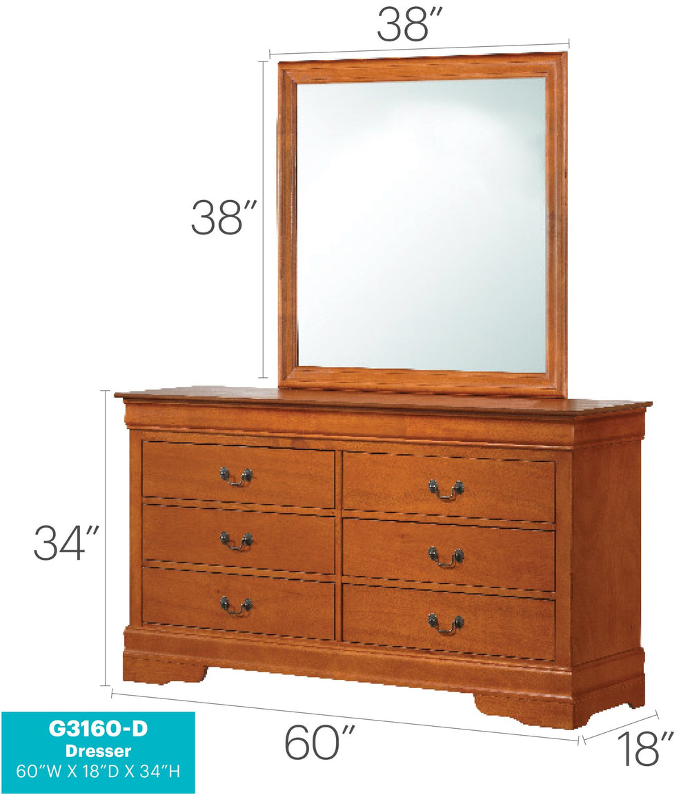 English Elm Louis Elegant Curved-Molding Chest with Carved Base, Dovetail Drawers for Smooth, Space-Saving Storage Oak 37 L x 62 W x 20 H B078118381