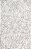 Homeroots 5' X 8' Ivory And Gray Wool Floral Tufted Handmade Stain Resistant Area Rug Ivory,Gray Wool 512212