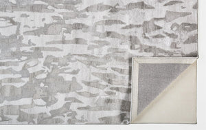 HomeRoots 5' Taupe and Gray Abstract Hand-Tufted Area Rug - Soft, Durable, and Unique Design for Any Space 5' X 8' 512235