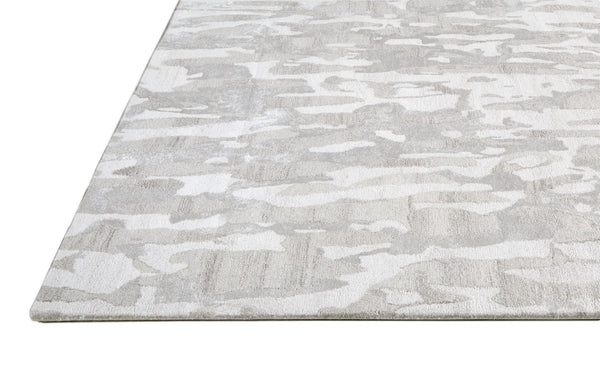 HomeRoots 5' Taupe and Gray Abstract Hand-Tufted Area Rug - Soft, Durable, and Unique Design for Any Space 5' X 8' 512235