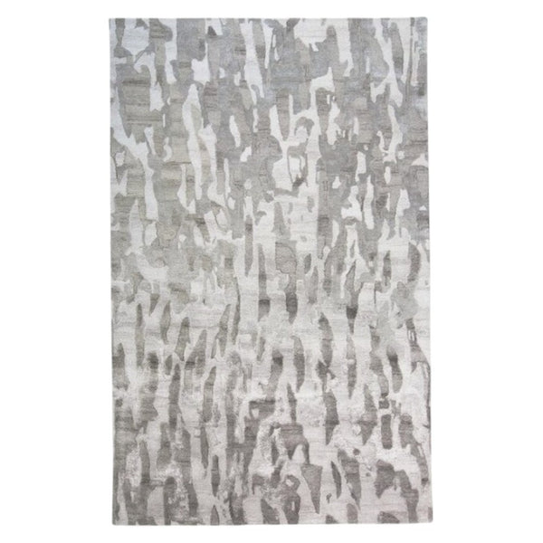 HomeRoots 5' Taupe and Gray Abstract Hand-Tufted Area Rug - Soft, Durable, and Unique Design for Any Space 8' X 10' 512236