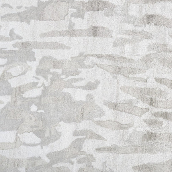 HomeRoots 5' Taupe and Gray Abstract Hand-Tufted Area Rug - Soft, Durable, and Unique Design for Any Space 8' X 10' 512236