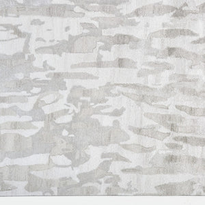 HomeRoots 5' Taupe and Gray Abstract Hand-Tufted Area Rug - Soft, Durable, and Unique Design for Any Space 8' X 10' 512236