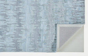HomeRoots 5' Handmade Tufted Area Rug in Abstract Blue, Green, and Gray – Modern Design for Any Room 5' X 8' 512240