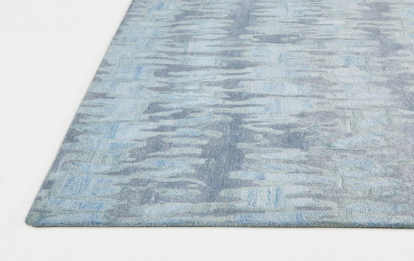 HomeRoots 5' Handmade Tufted Area Rug in Abstract Blue, Green, and Gray – Modern Design for Any Room 5' X 8' 512240