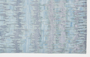 HomeRoots 5' Handmade Tufted Area Rug in Abstract Blue, Green, and Gray – Modern Design for Any Room 5' X 8' 512240