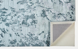 HomeRoots 4' Hand-Tufted Area Rug in Blue and Green Abstract Design – Perfect for Modern Living Spaces! 4' X 6' 512244