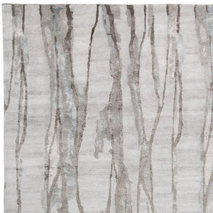 HomeRoots 4' Modern Ivory and Gray Abstract Hand-Tufted Area Rug – Soft, Durable, Perfect for Any Space 4' X 6' 512249