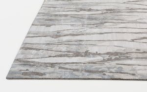HomeRoots 4' Modern Ivory and Gray Abstract Hand-Tufted Area Rug – Soft, Durable, Perfect for Any Space 5' X 8' 512250