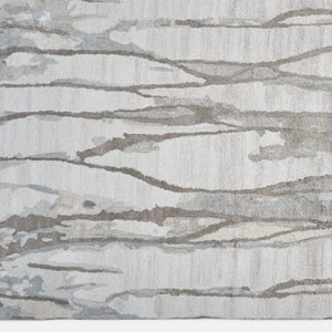 HomeRoots 4' Modern Ivory and Gray Abstract Hand-Tufted Area Rug – Soft, Durable, Perfect for Any Space 10' X 13' 512252