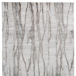 HomeRoots 4' Modern Ivory and Gray Abstract Hand-Tufted Area Rug – Soft, Durable, Perfect for Any Space 2' X 3' 512253