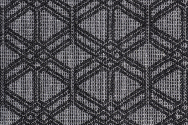 HomeRoots 5' Hand Woven Wool Area Rug in Black and Gray Geometric Design with Fringed Edges for Modern Spaces 8' X 10' 512357