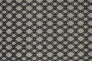HomeRoots 5' Black and Ivory Hand-Woven Wool Area Rug with Geometric Design and Fringed Edges for Sophistication 5' X 8' 512360