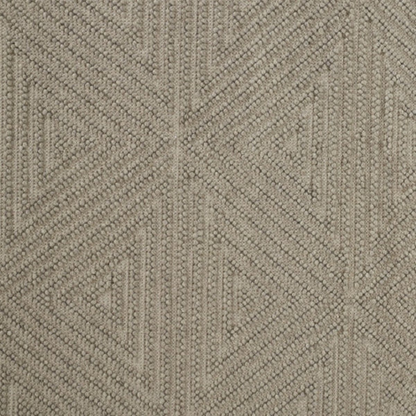 HomeRoots 5' Gray Wool Geometric Hand-Woven Area Rug with Elegant Fringed Edges for Timeless Home Style 8' X 10' 512377