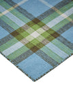 Homeroots 5' X 8' Blue And Green Abstract Hand Woven Area Rug Blue,Green,Black 100% Pet 512380