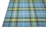 Homeroots 5' X 8' Blue And Green Abstract Hand Woven Area Rug Blue,Green,Black 100% Pet 512380