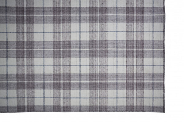 HomeRoots 5' Hand-Woven Gray Taupe and Ivory Abstract Area Rug - Stylish, Durable, Stain-Resistant Design 5' X 8' 512397