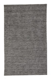 Homeroots 5' X 8' Gray And Black Hand Woven Area Rug Gray,Black Viscose 512403