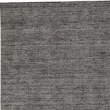 Homeroots 5' X 8' Gray And Black Hand Woven Area Rug Gray,Black Viscose 512403