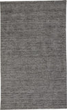 Homeroots 5' X 8' Gray And Black Hand Woven Area Rug Gray,Black Viscose 512403