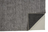 Homeroots 5' X 8' Gray And Black Hand Woven Area Rug Gray,Black Viscose 512403