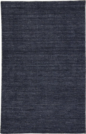Homeroots 4' X 6' Blue Hand Woven Area Rug Blue Viscose 512412