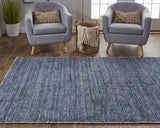 Homeroots 4' X 6' Blue Hand Woven Area Rug Blue Viscose 512412