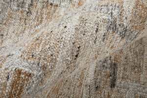 HomeRoots 4' Hand Woven Tan and Gray Geometric Area Rug with Fringe – Stylish, Durable, and Unique Design 5' X 8' 512435