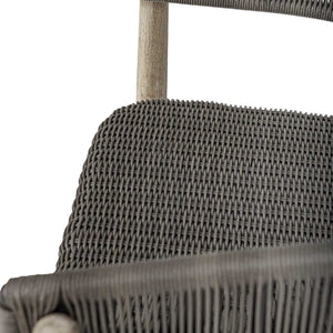 Uttermost Dermott Mahogany Wicker Outdoor Counter Stool for Patio Bar Areas