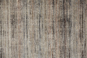 HomeRoots 4' Ivory Gray and Black Abstract Distressed Area Rug with Fringed Edges – Timeless Elegance for Any Room 4' X 6' 512486