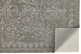 Homeroots 5' X 8' Gray Taupe And Silver Wool Floral Tufted Handmade Distressed Area Rug Gray,Taupe,Silver Wool 512527