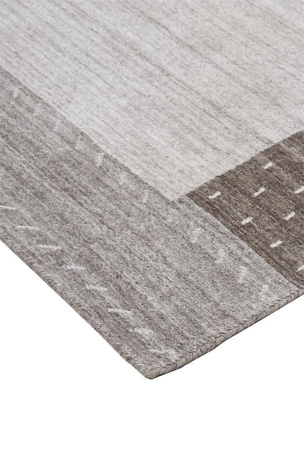 Homeroots 5' X 8' Gray Silver And Black Wool Hand Knotted Stain Resistant Area Rug Gray,Silver,Black Wool 512666