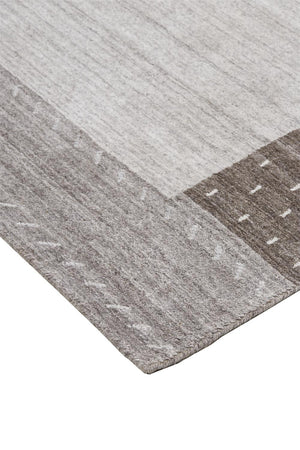 Homeroots 8' X 10' Gray Silver And Black Wool Hand Knotted Stain Resistant Area Rug Gray,Silver,Black Wool 512667