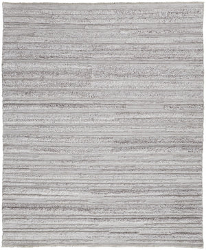 Homeroots 2' X 3' Ivory And Taupe Striped Hand Woven Stain Resistant Area Rug Ivory,Taupe Polyester 512699