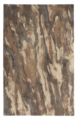 HomeRoots 4' Wool Abstract Hand-Tufted Area Rug in Green and Ivory - Modern Style for Cozy Living Spaces 9' X 12' 512733