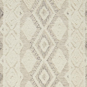 HomeRoots 4' Handmade Wool Area Rug with Geometric Pattern - Stain-Resistant, Durable, Modern Home Decor 4' X 6' 512774