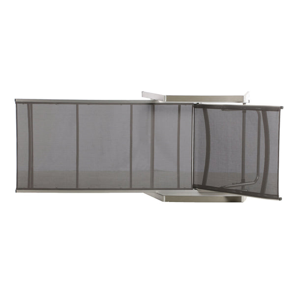 English Elm Christopher Knight Home® - OXTON Chaise Lounge with Breathable Nylon Mesh, Ergonomic Recline and Sleek Low-Profile Design for Comfort Grey 62753.00MP2