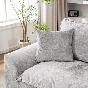 English Elm 103" Chenille Cloud Sectional Modular L Shape Sofa for Spacious Living Room Comfort W1170S00043