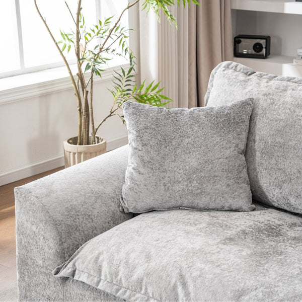 English Elm 103" Chenille Cloud Sectional Modular L Shape Sofa for Spacious Living Room Comfort W1170S00043
