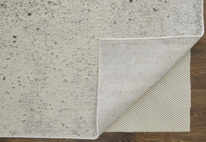 HomeRoots 5' Ivory and Blue Abstract Area Rug - Non-Skid, Power-Loomed Design for Contemporary Interiors 8' X 10' 512827