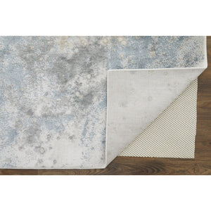 HomeRoots 4' Modern Abstract Area Rug in Ivory, Black & Gray – Durable, Stain-Resistant Design for Any Space 4' X 6' 512843