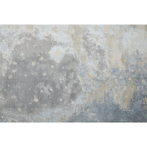 HomeRoots 4' Modern Abstract Area Rug in Ivory, Black & Gray – Durable, Stain-Resistant Design for Any Space 8' X 10' 512845
