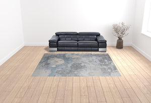 HomeRoots 4' Modern Abstract Area Rug in Ivory, Black & Gray – Durable, Stain-Resistant Design for Any Space 9' X 12' 512847