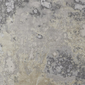 HomeRoots 4' Modern Abstract Area Rug in Ivory, Black & Gray – Durable, Stain-Resistant Design for Any Space 12' X 15' 512859
